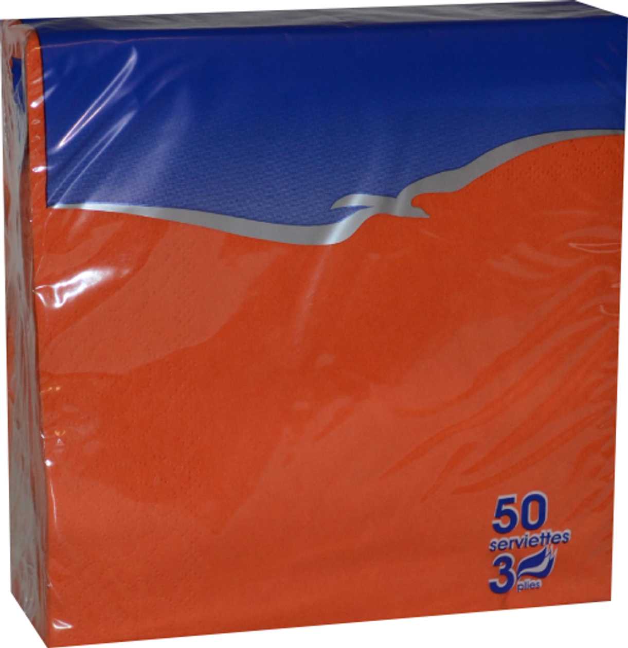 Napkin Orange 33X33 cm 50 pcs./Pk 3-Ply