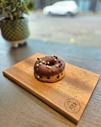 Chocolate Doughnut with Chocolate Chips