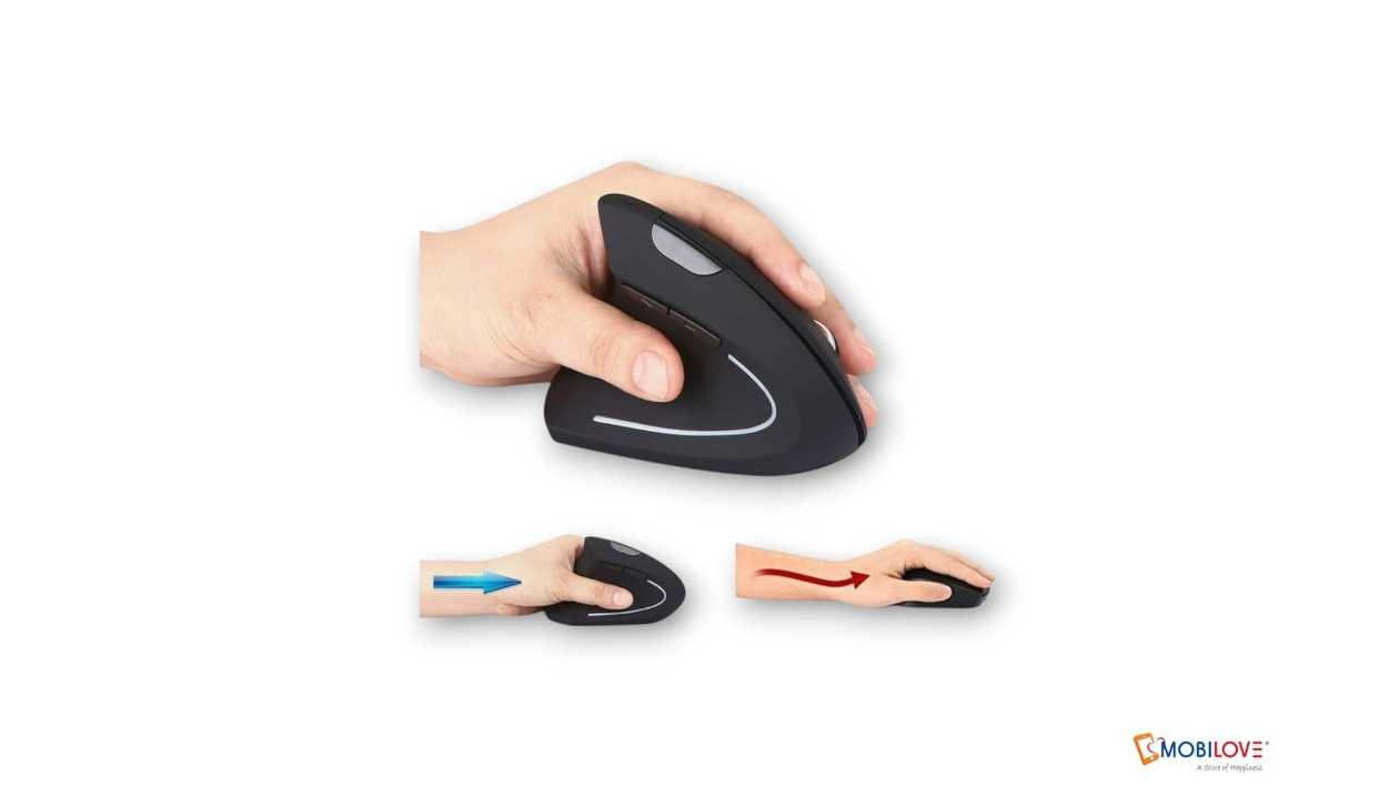 Blutuz maus, Ergonomic design, qara, 1111111111336