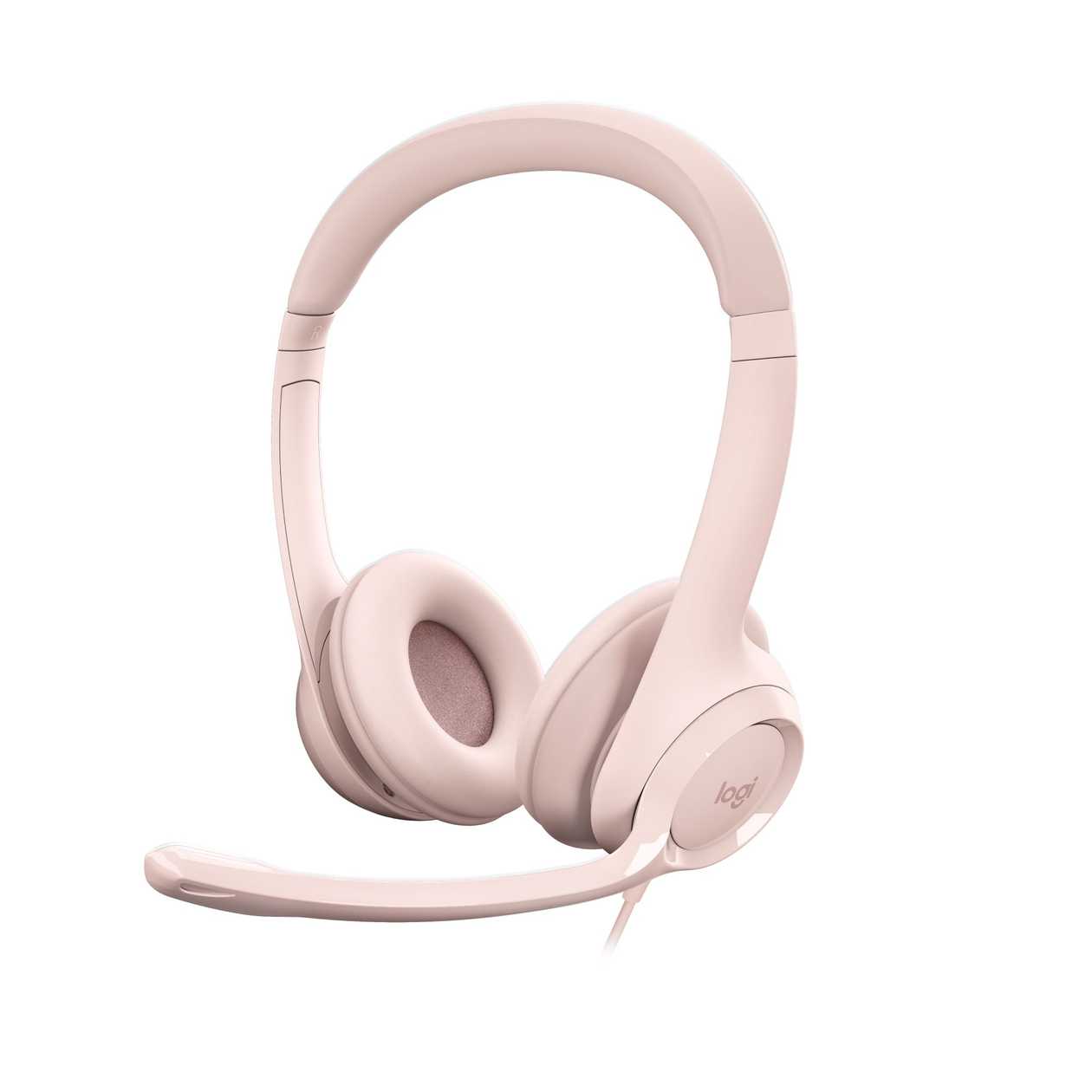 Headphones+Microphone Logitech H390 USB Headset Rose/Pink (20 - 20000 Hz, Mic 100 - 10000Hz: Cable 1.9M) 2Yw