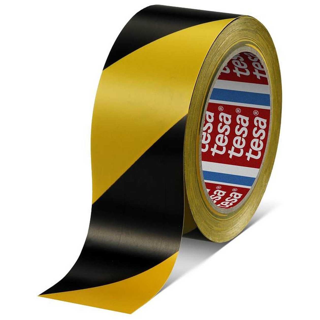 Safety Tape Tesa Yellow-black with Diagonal Line 50 mmx33 Meters (safety Tape)