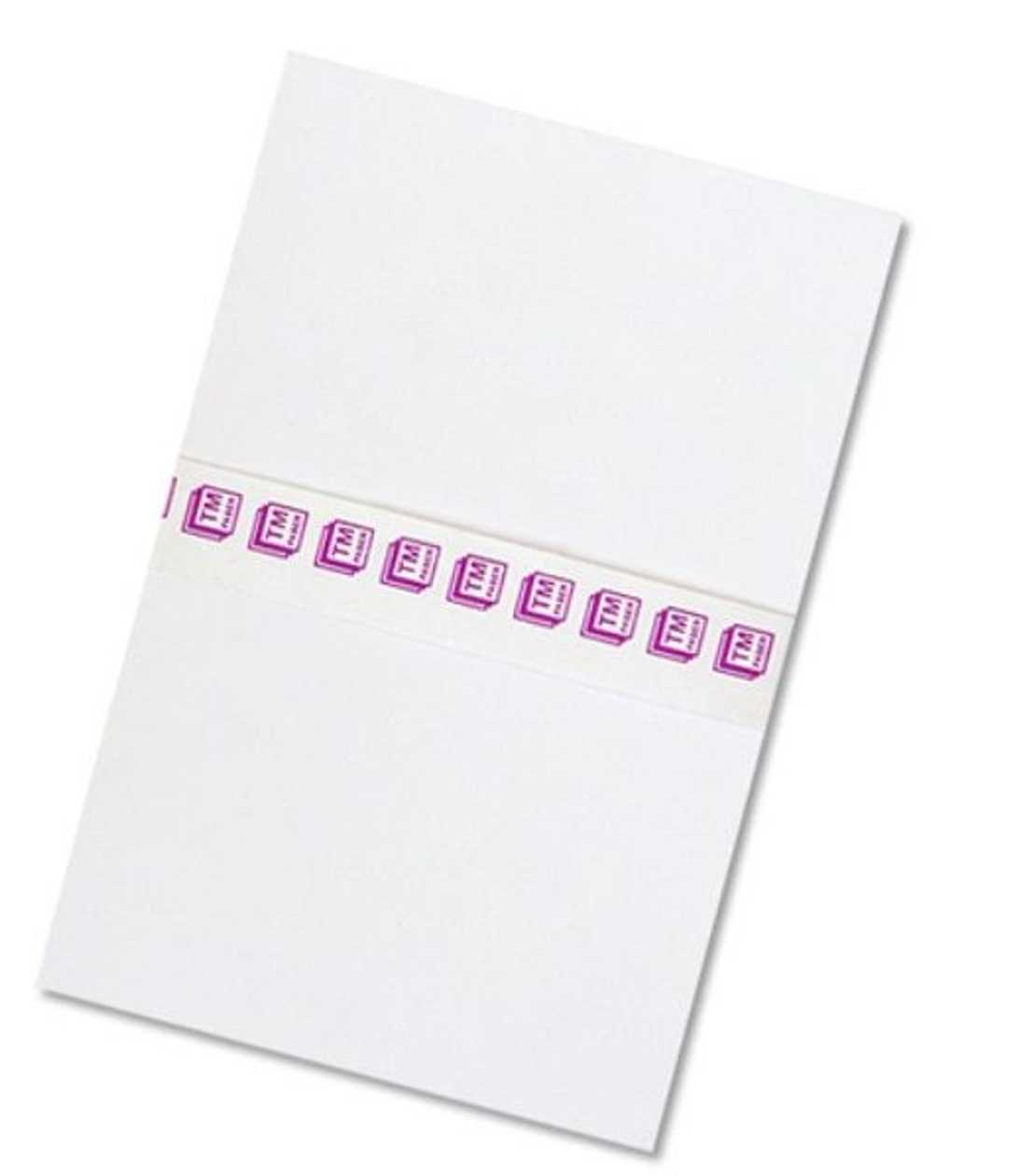 Note Paper 8x12 cm White, glued