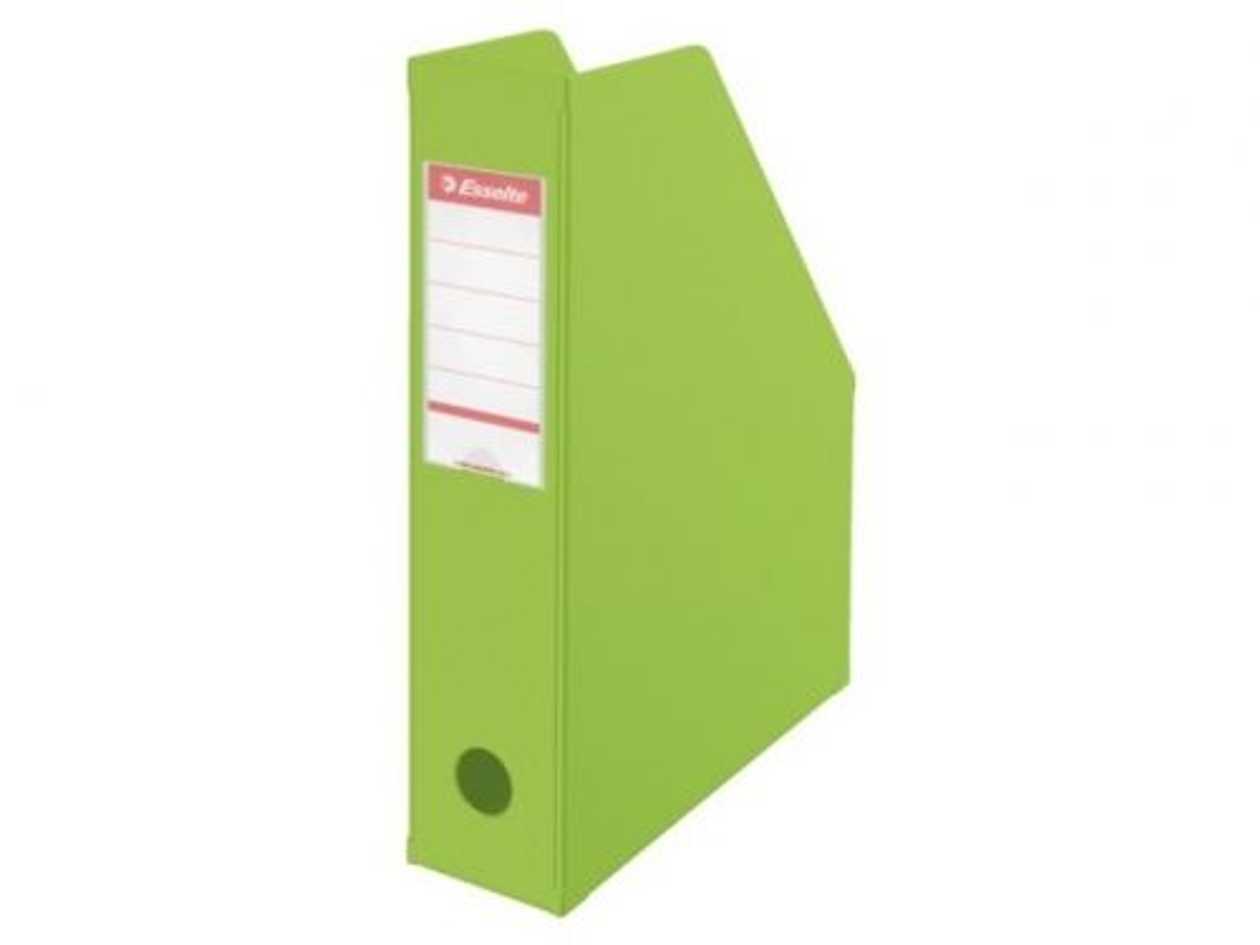 Document Box A4/70 mm Pvc Folding, green Esselte