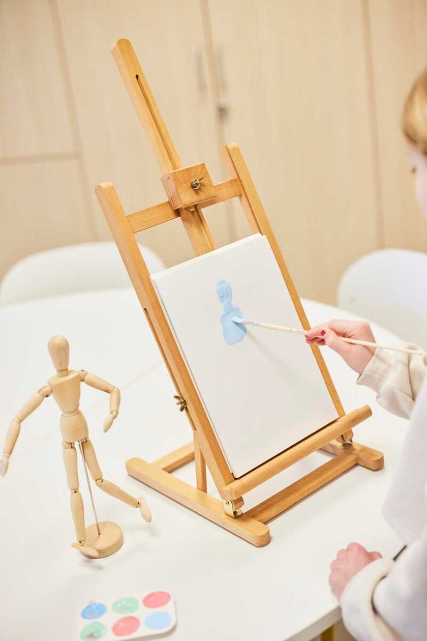 Molbert for Table, Base 31 X 27,5 cm, Canvas Max Height 57 cm