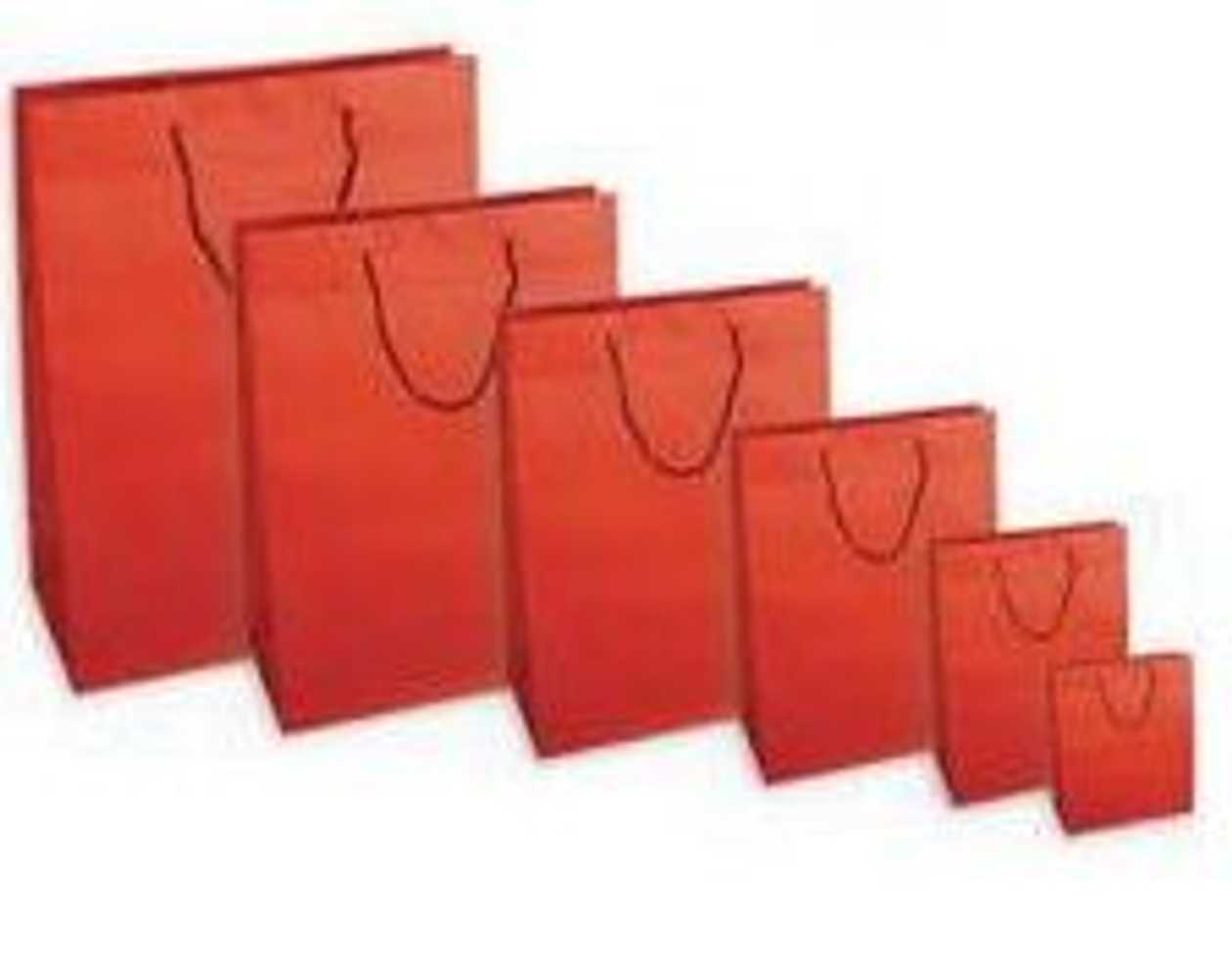 Gift Bag Color Red 27x12x37