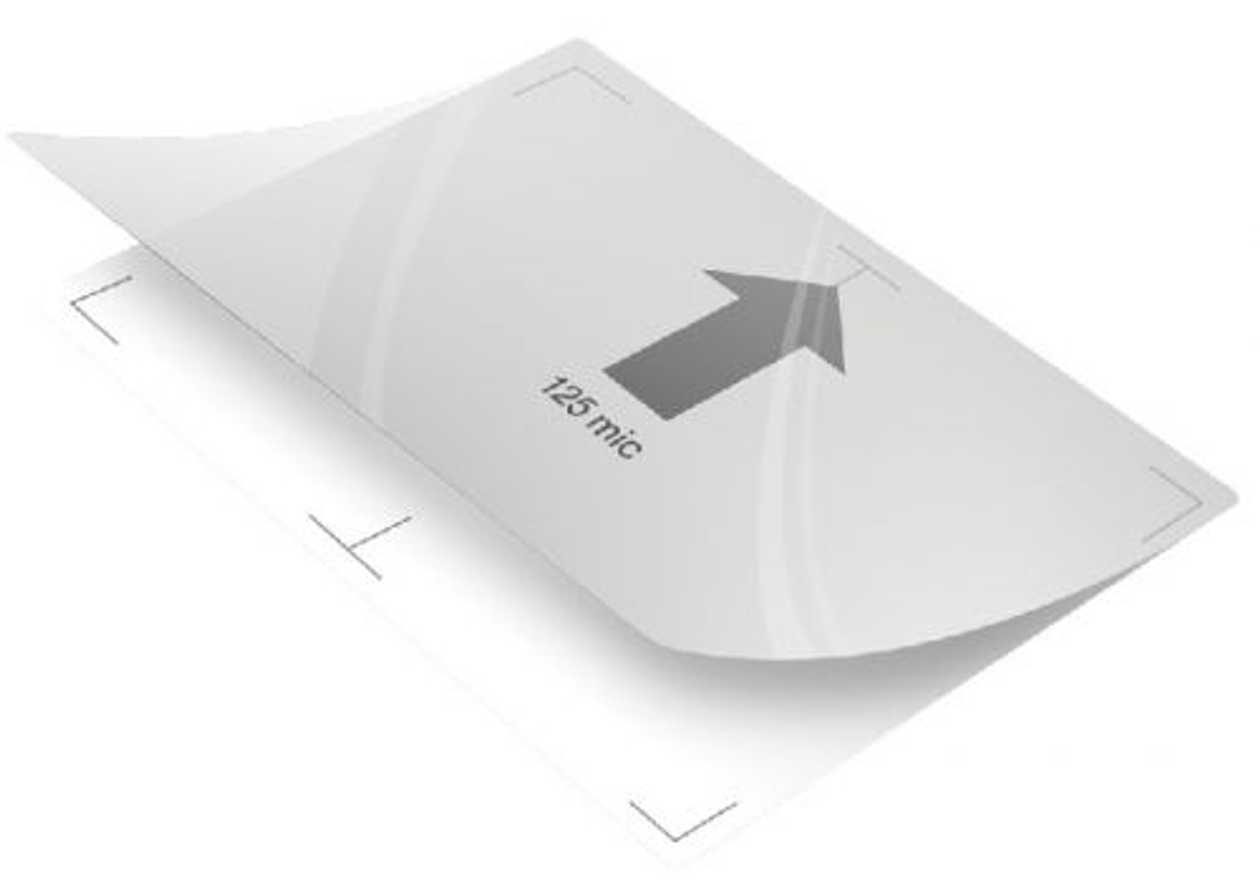 Laminating Film A4 125mic, 100 A4 Films In A Pack, Suitable Only For A3 Laminators (feeding From The Wide Side) Fusion High Speed