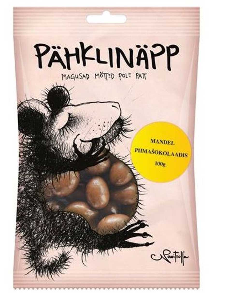 Almond In Milk Chocolate 100 g, Pähklinäp