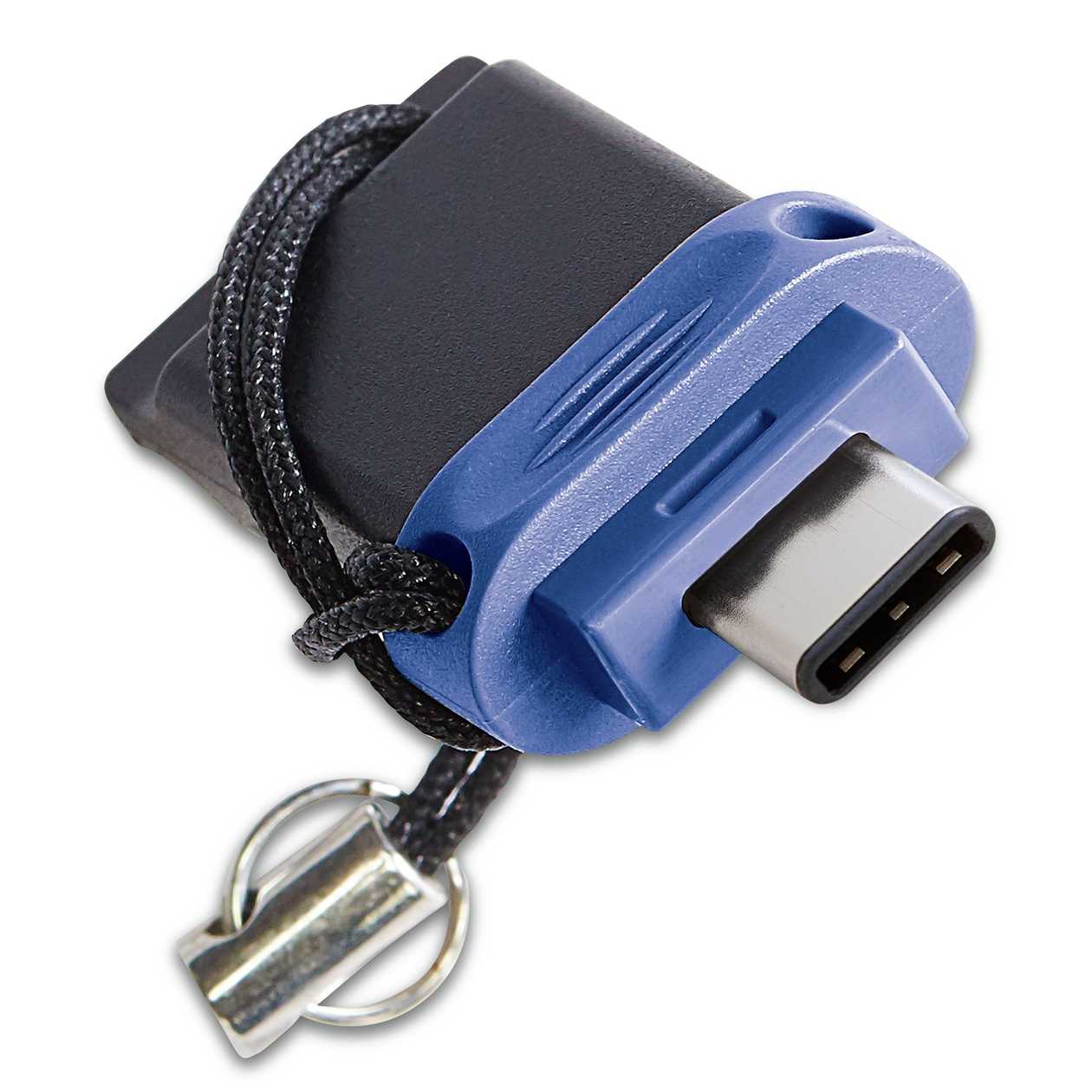 Verbatim 64 gb Dual Drive USB Flash Drive (USB-C/USB-A) USB Type-C/USB3.0 34 mmx19 mmx7 mm (Win/Mac