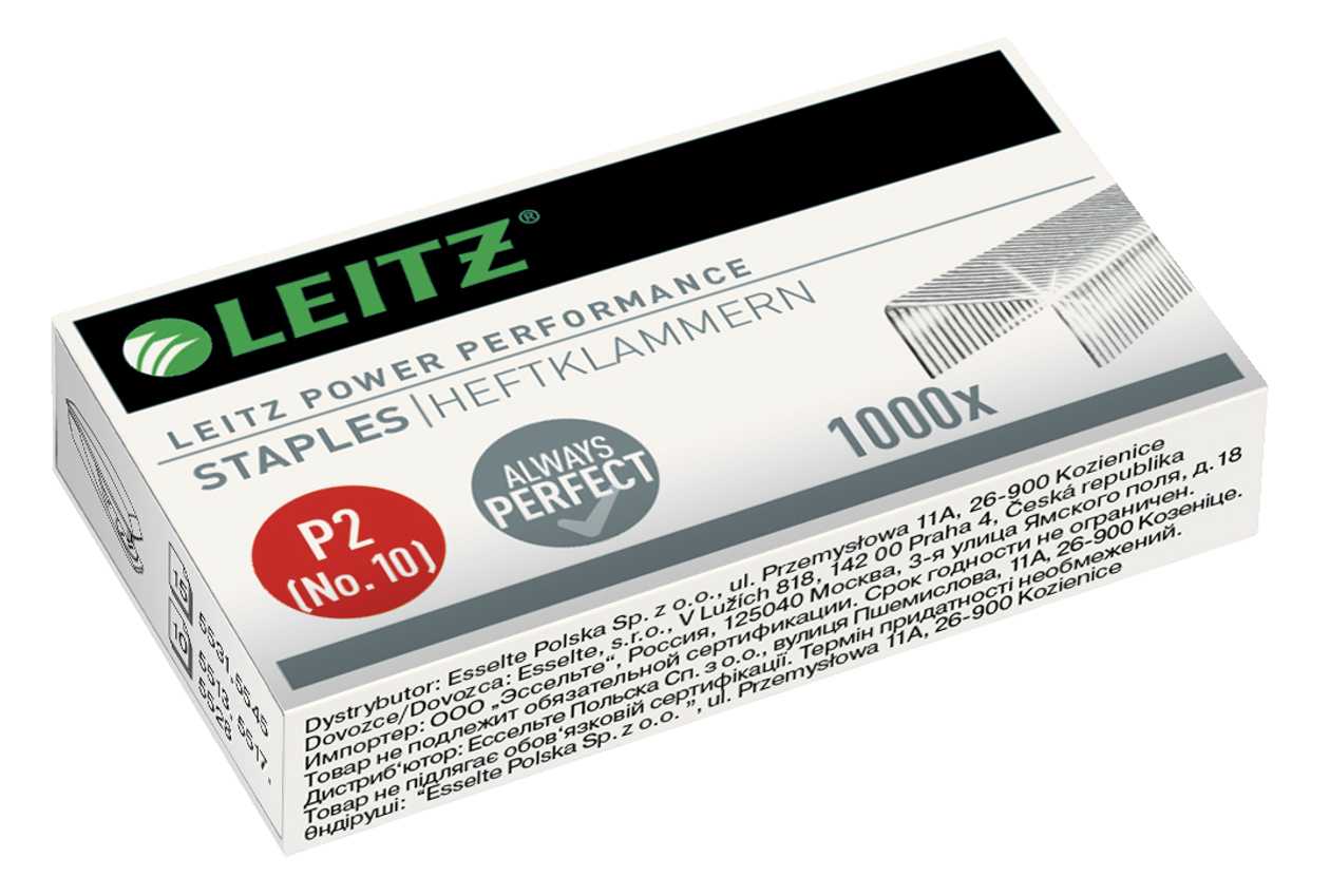 Clamps 10/4 Leitz. 1000 pcs. Zinc
