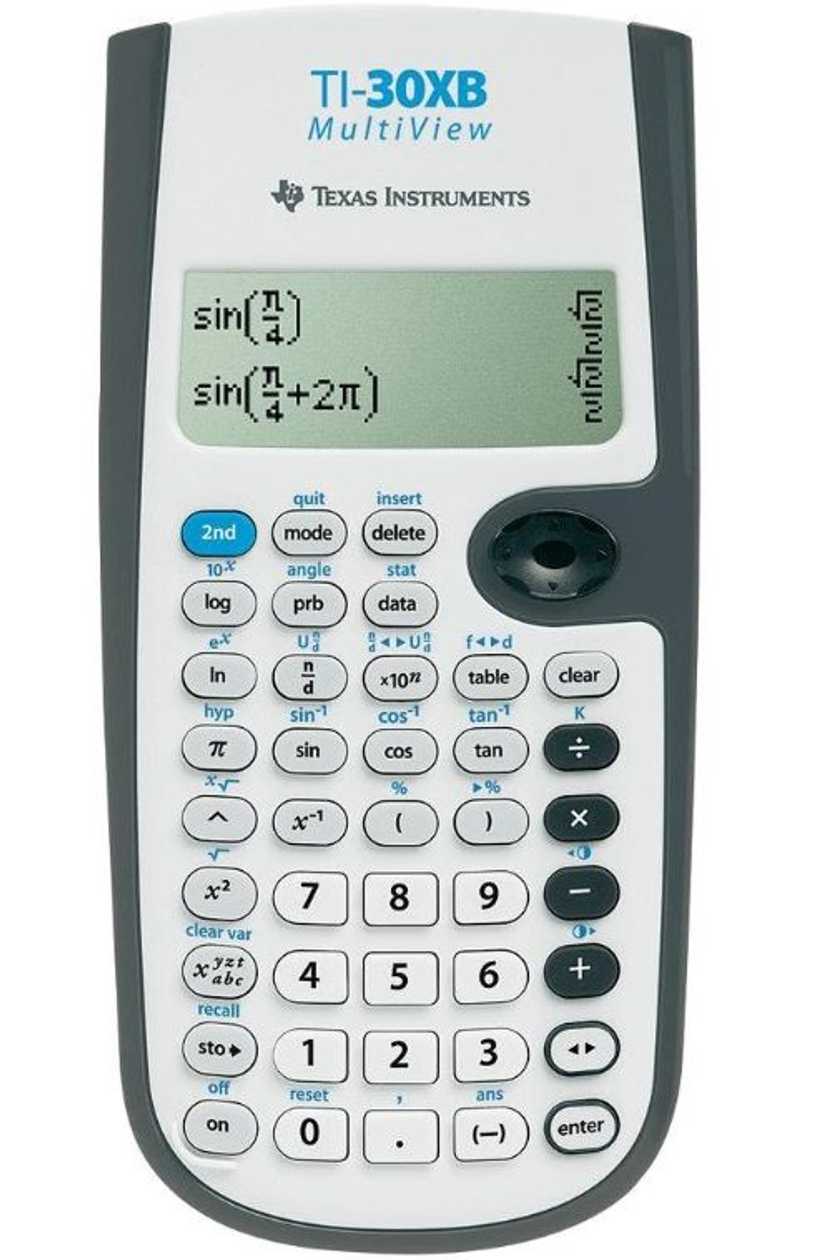 School Calculator Ti-30x Battery Multiview (with Standard Battery, Multi-line Display)