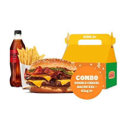 Combo - Menu Double Cheese Bacon XXL + 1 King Jr
