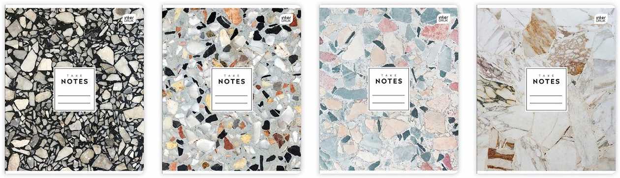 Folder 165x208 80 Pages, 23 Lines Terrazzo Assortment Interdruk