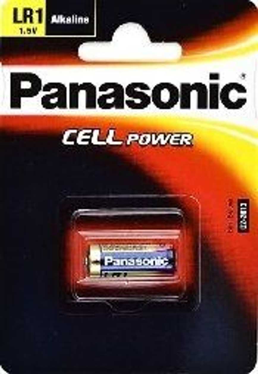 Battery Panasonic Lr1/1B 1,5V Alkaline Cell Power H 30.2 mm D12 mm (Sub Marking Hr1/Kr1/N/Mn9100/Um-5/E90/910A/910D)