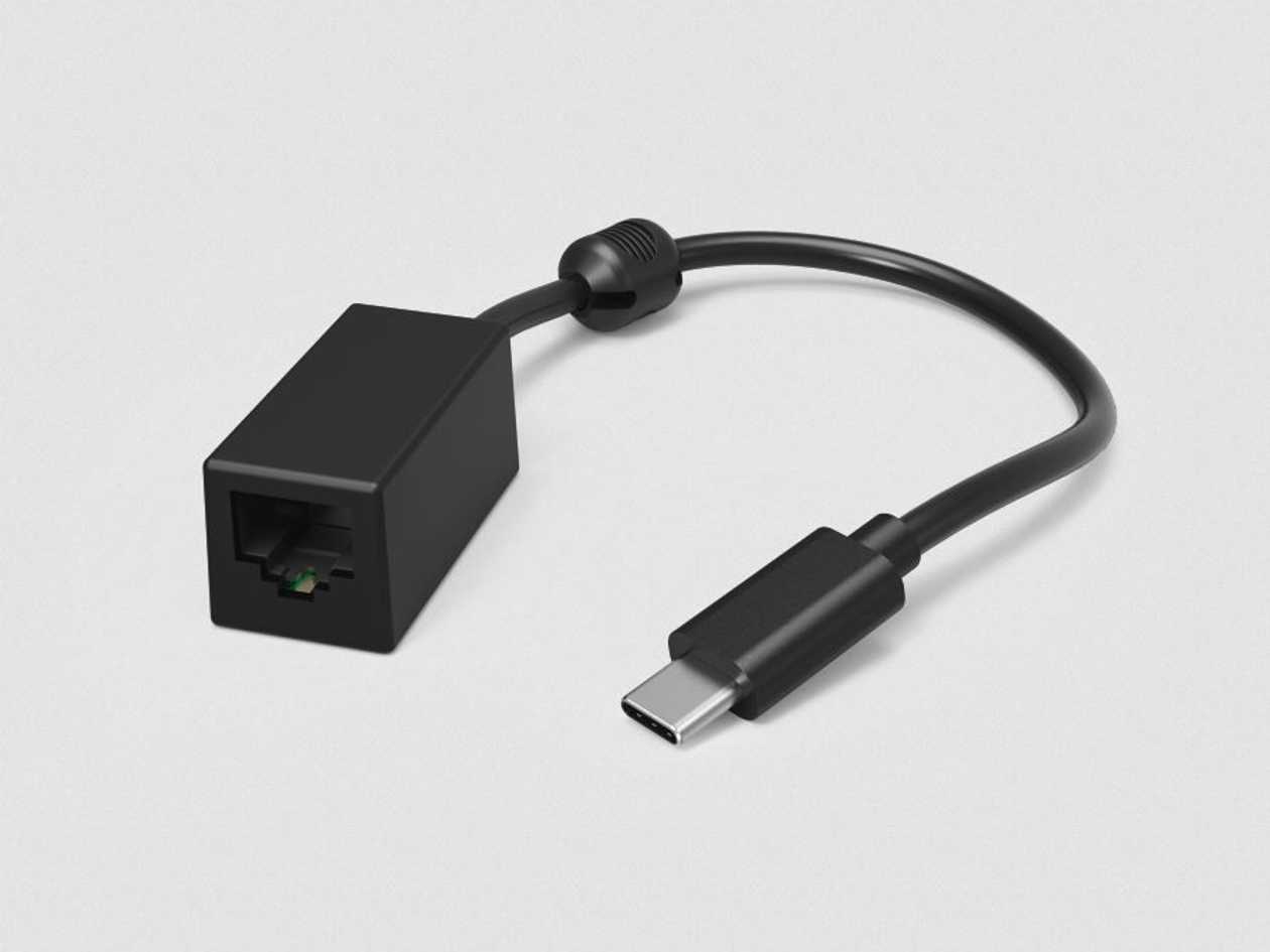 Adapter USB-C - gigabit-Lan Hama Rj45 Ethernet 10/100/1000Mbps USB3.1 Type-C, Led Indicator
