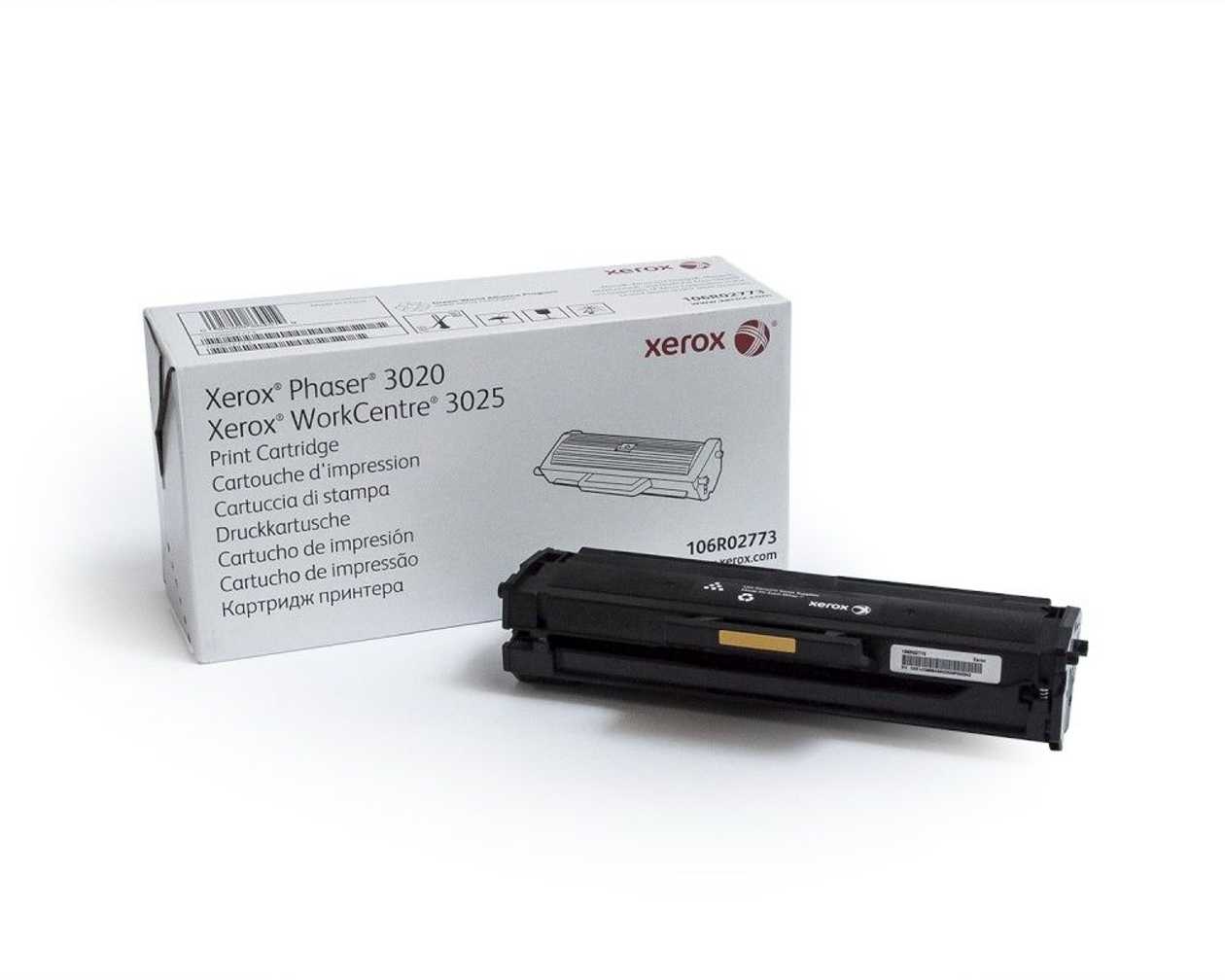 Toner Xerox 106R02773 Black Standard-Capacity 1500Lk Phaser 3020, Workcentre 3025.