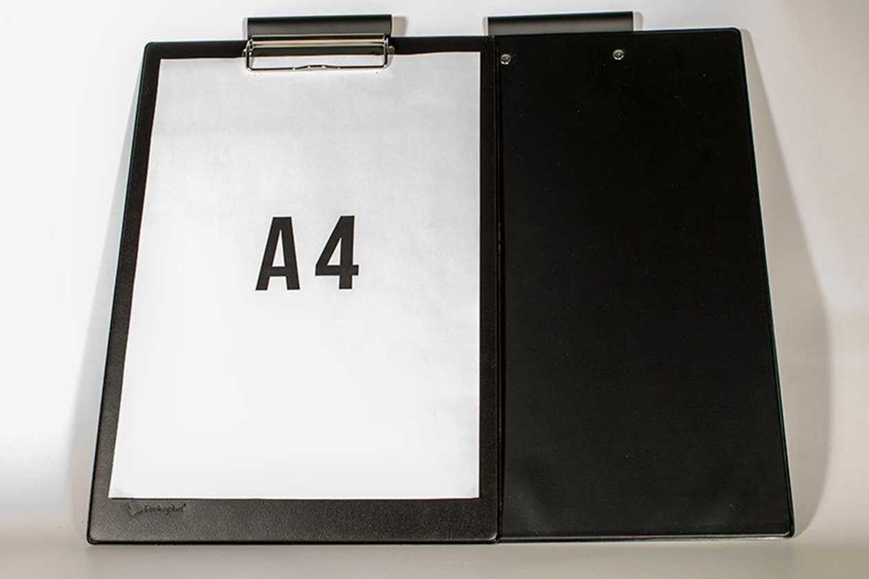 Writing Pad A4 Black Prolexplast Pvc