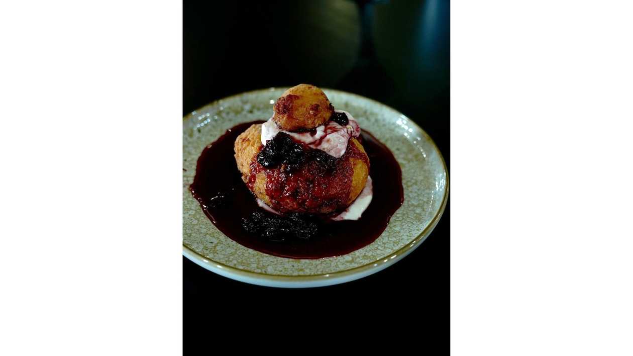 Papanasi with Sour Cream and Jam 1 Piece