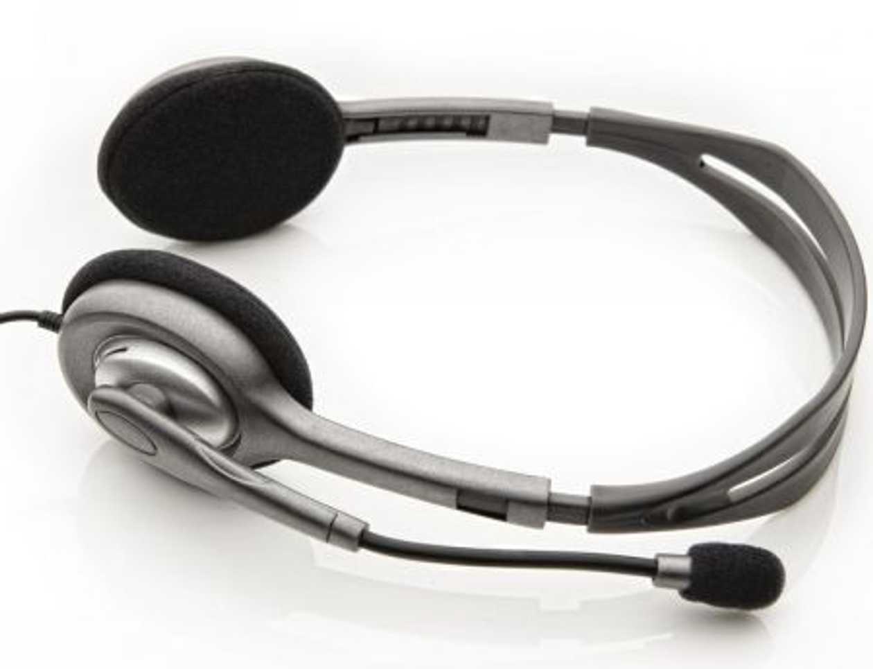 Headphones+Microphone Logitech Stereo Headset H110 for Pc 2X3.5 mm Stereo Plug