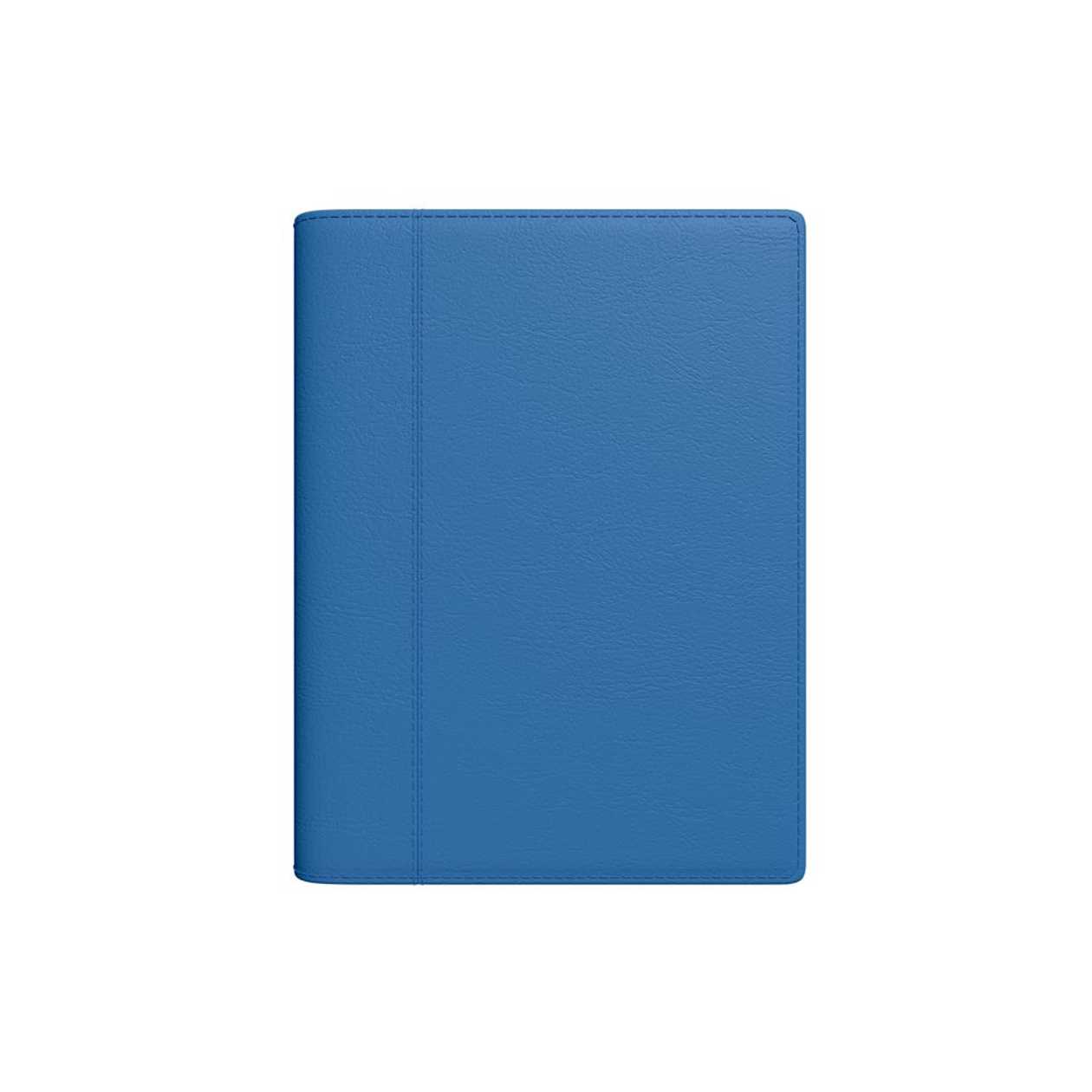 Book calendar Minister Spirex Week H Blue, A5 in the cover of artificial leather, in spiral binding, Weekly content