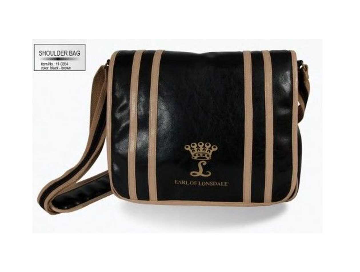 Lonsdale Shoulder Bag Black/brown