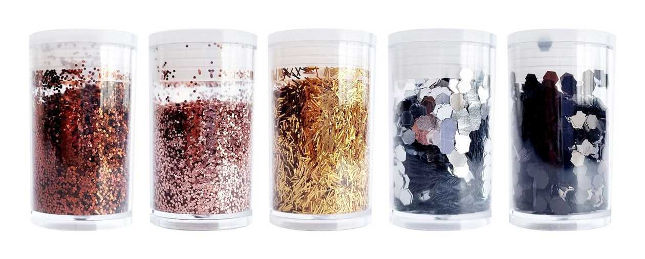 Glitter Helbed glam 5X4 g Interdruk