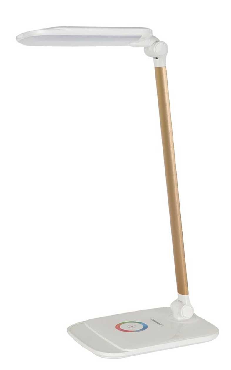 Lamp Tiross Ts-1805 golden/white, H-400 mm; 66 Smd Led Touch Sensitive, 14w, 620 l, USB Socket