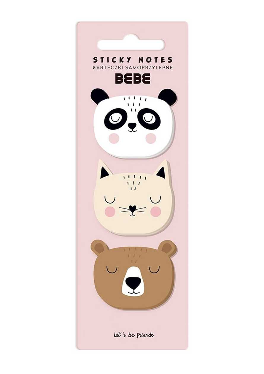 Sticky Note Paper Bebe Friends g, 3X25 Sheets, Interdruk