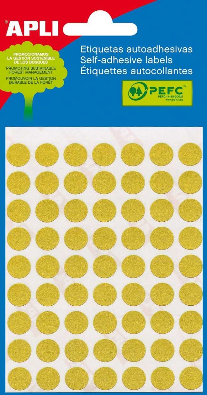 Label Round 13 mm Yellow, Ref.2055 175 pcs./p kg. Marking Point
