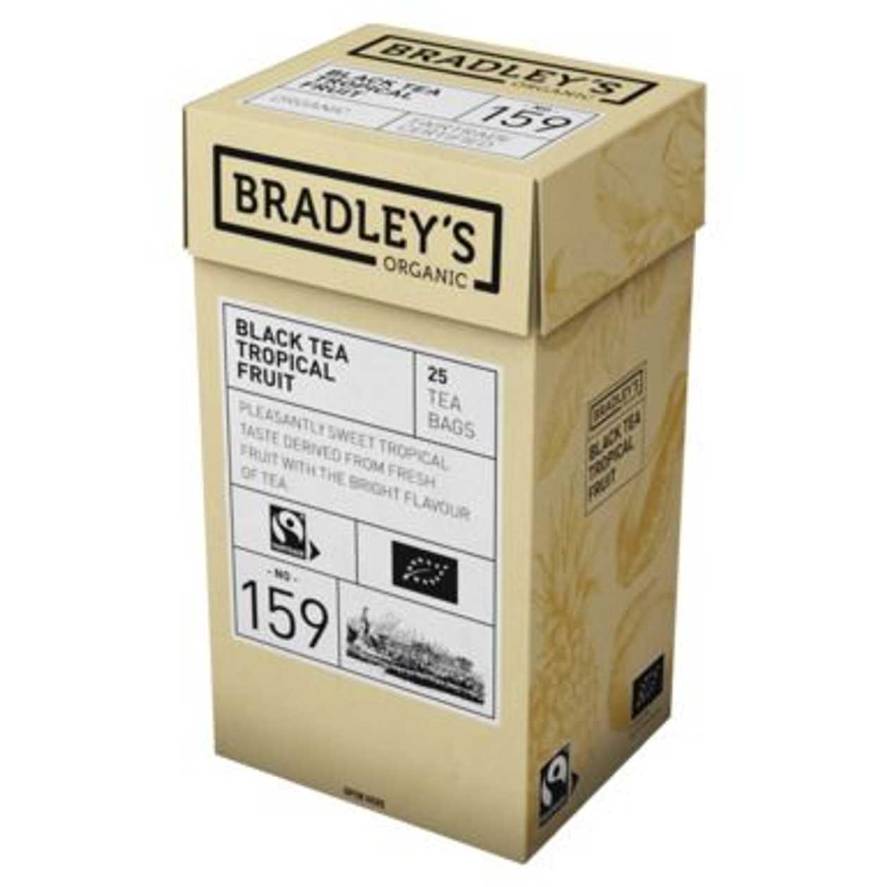 Black Tea Bradley's Organic Tropical Fruit 2 g* 25 pcs./p kg.