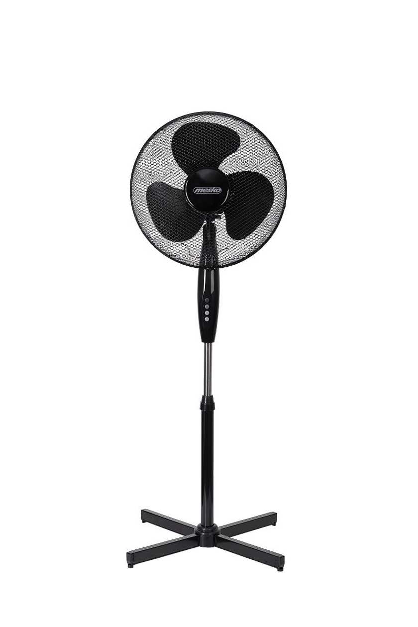 Floor Fan 40 cm Mesko Ms 7311, 3 Speeds, 45w, Black