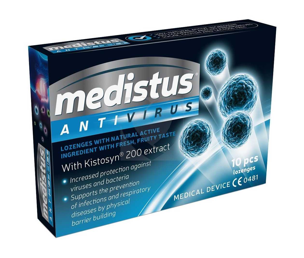 Medistus Antivirus (lozenge Lozenge with Protection Against Viruses And Bacteria) 10 pcs./p kg.