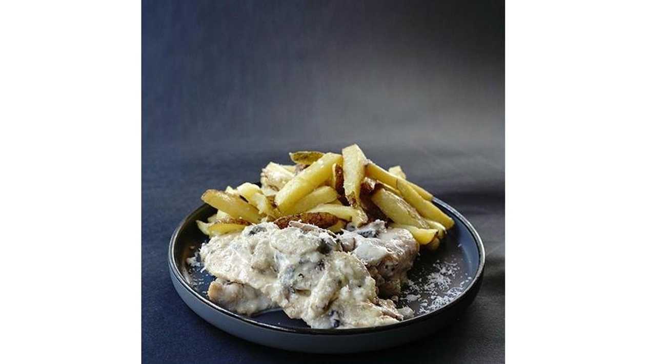Scallopini with Fresh French Fries