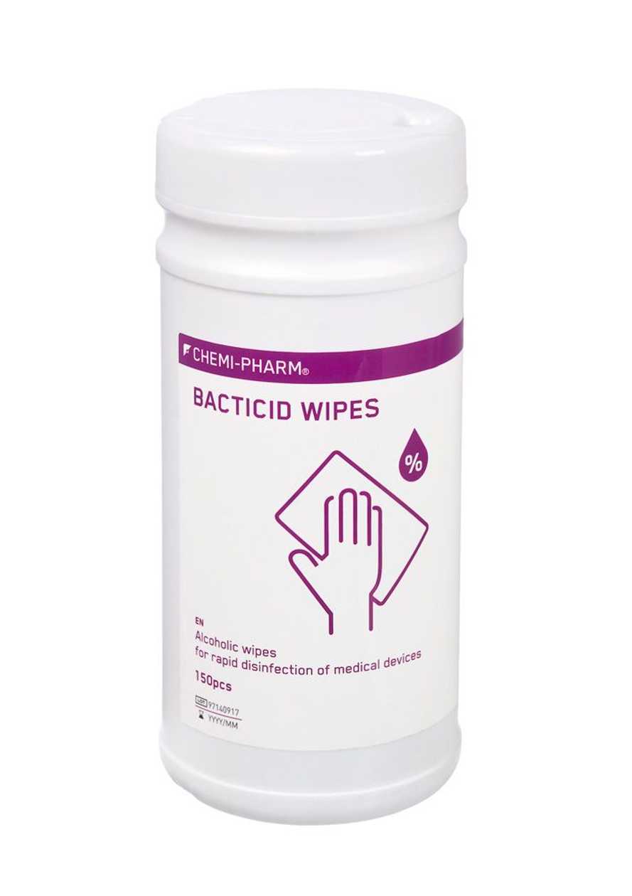 Disinfectant Cleaning Cloths For Surfaces Bacticid Wipes N150