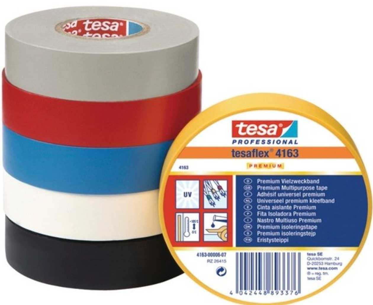 Pvc Insulating Tape Tesa Black 33 m X19 mm