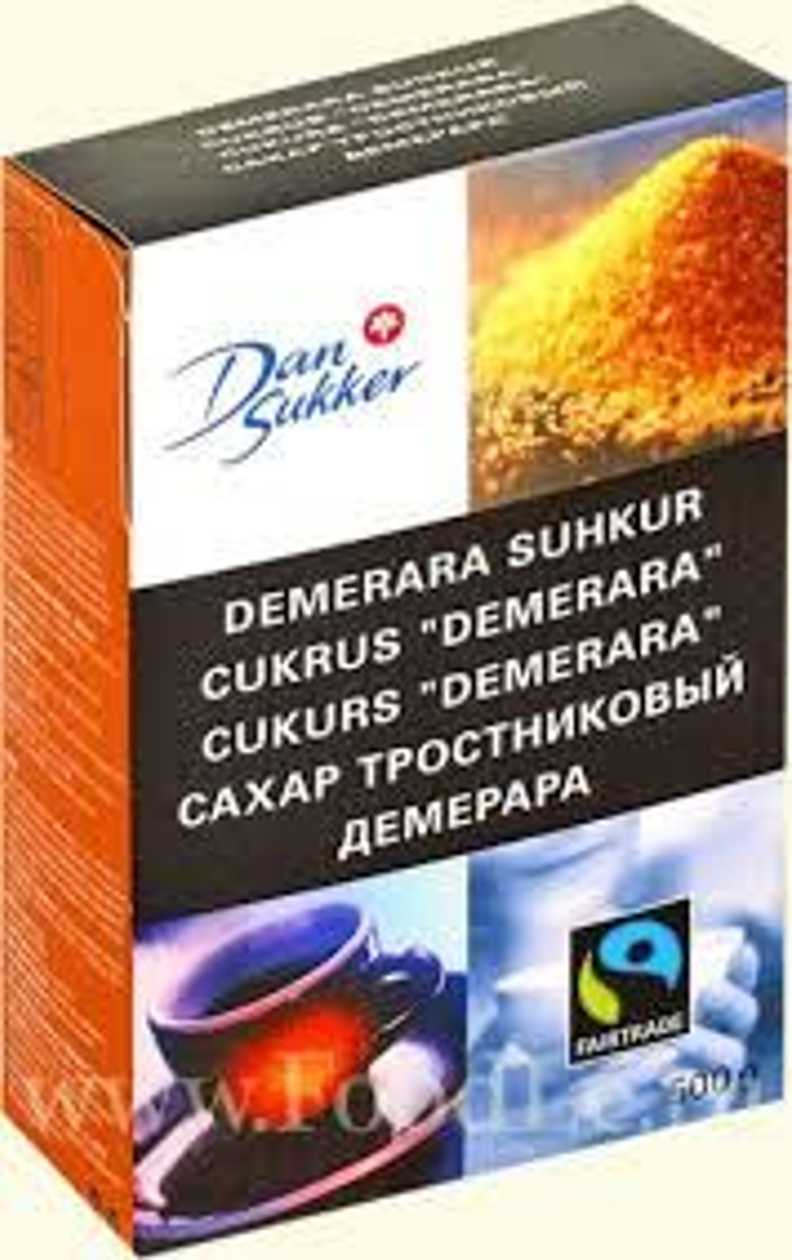 Raw Demerara Sugar (brown) Dan Sugar 500 g