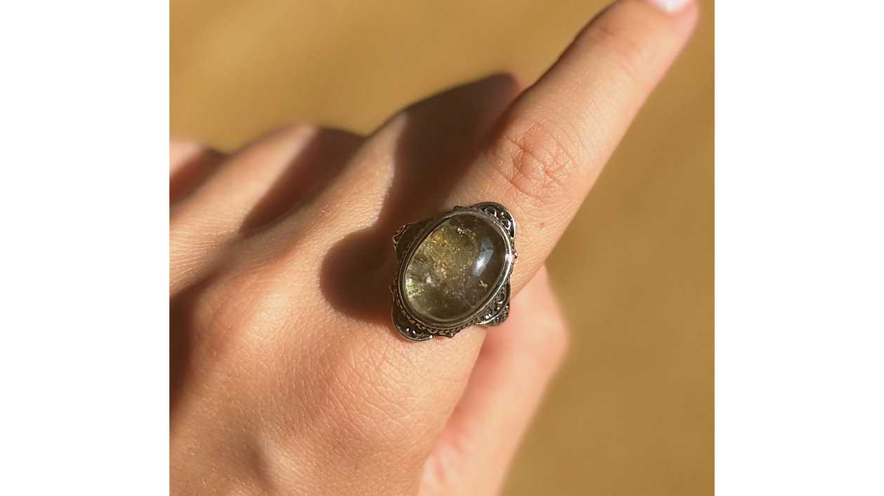 Moonbound Relic Garden Quartz Ring