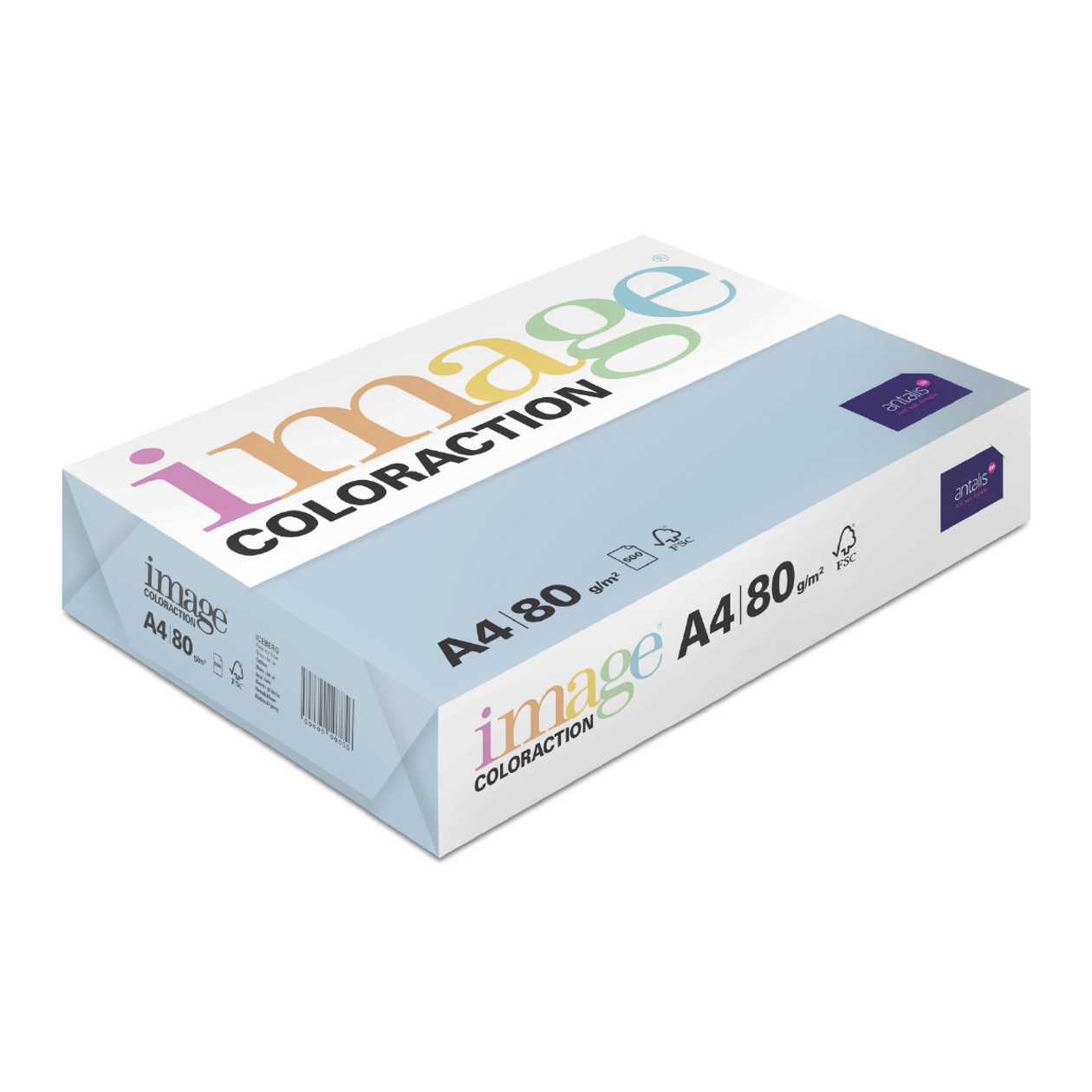 Copy Paper A4 80 g Ice Blue (iceberg/pale Icy Blue) No. 75 In A Pack of 500 Sheets