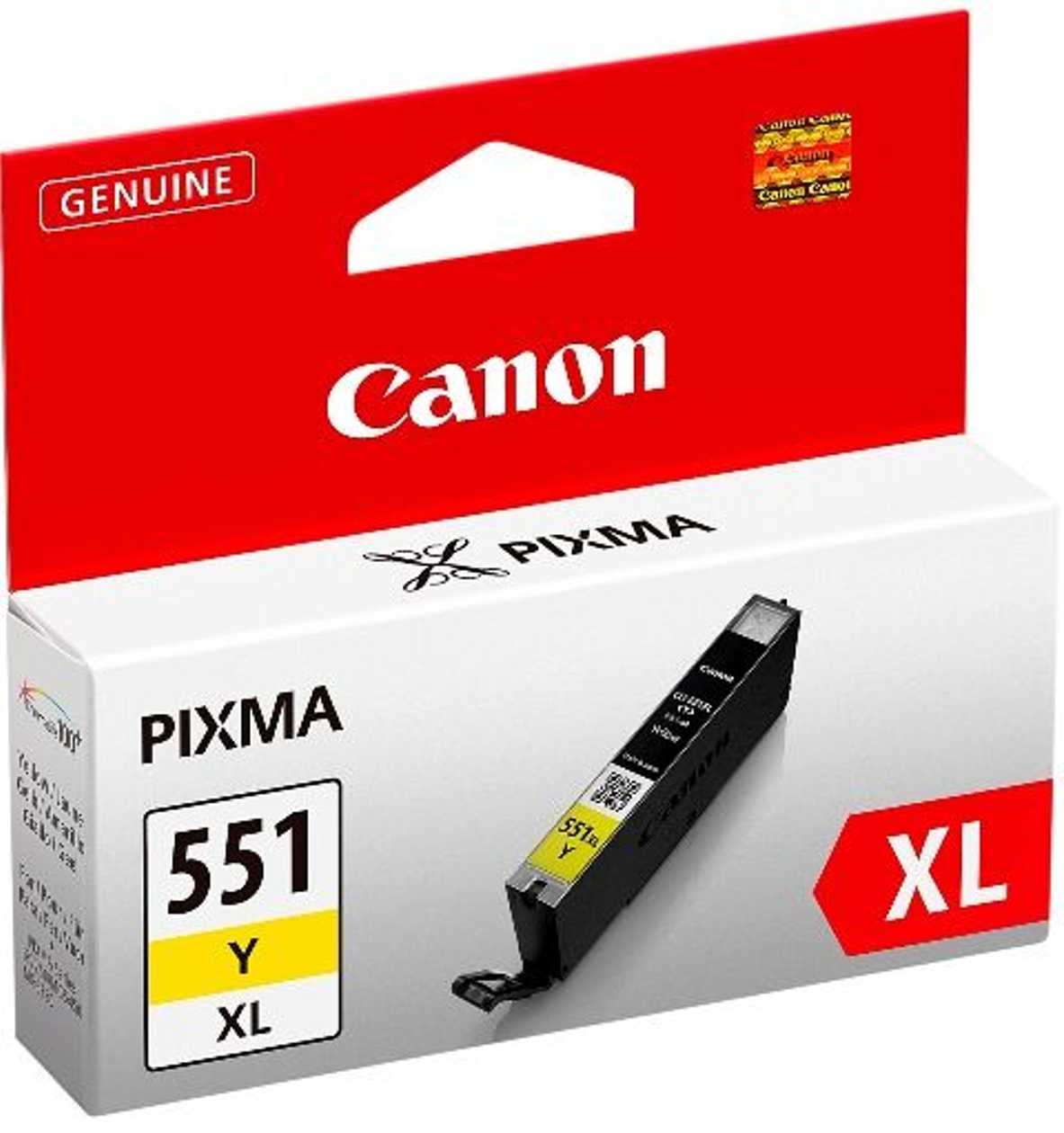 Ink Canon Cli-551xl Yellow 11ml 715pp Pixma Mg5450/5550/5650/5655/6350/6450/6650/7150/7550 Ip7250 Ip8750 Ix6850  mx725