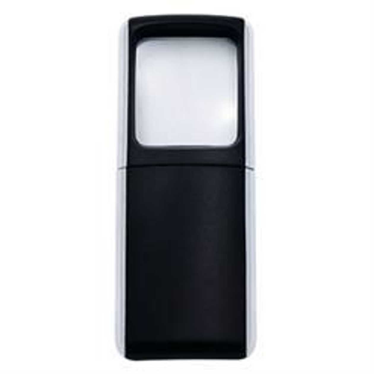 Magnifier Wedo Rectangle, 3x Magnification, with Led Lighting, Black