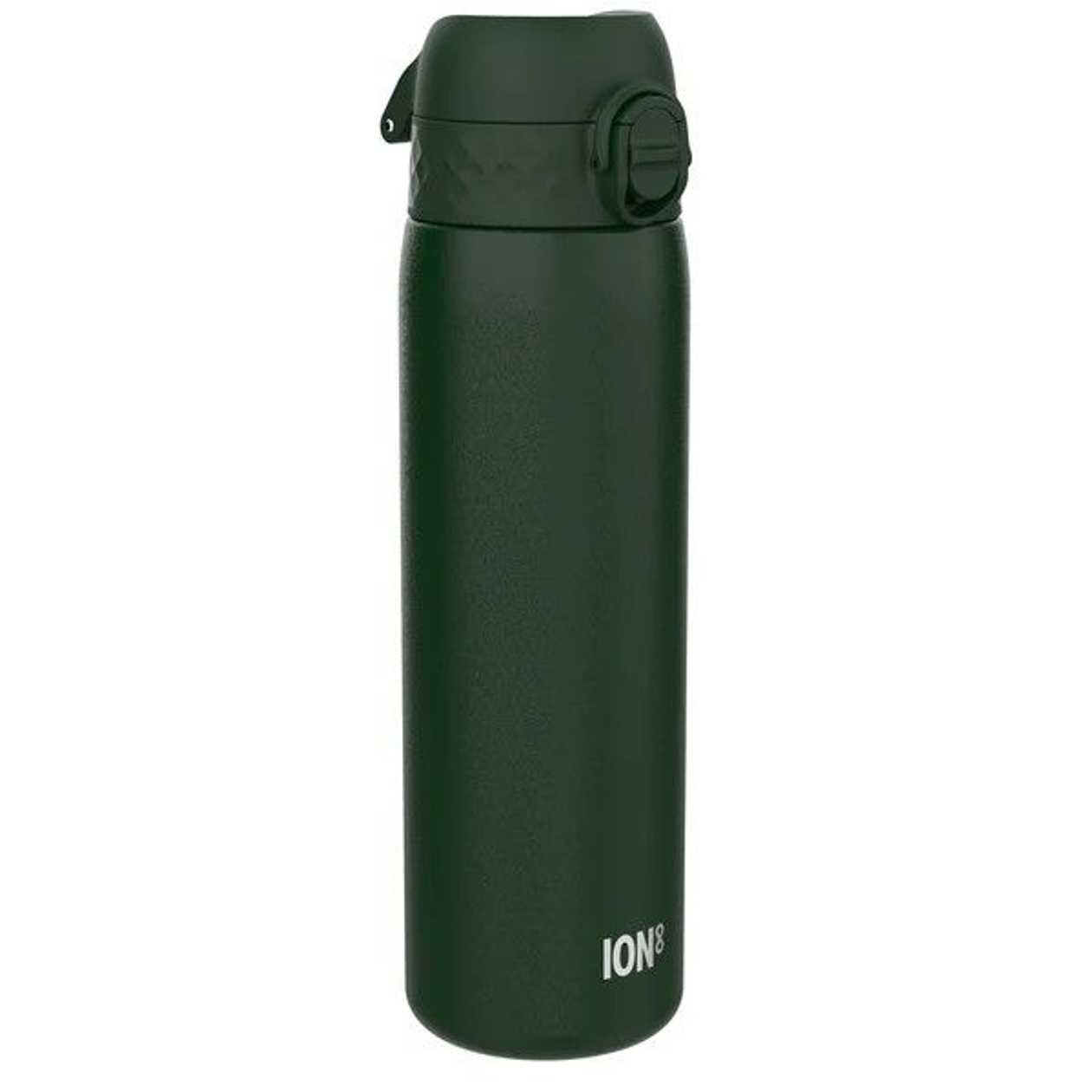 Stainless Steel Water Bottle Ion8, 600 ml / (20 Oz), Dark green