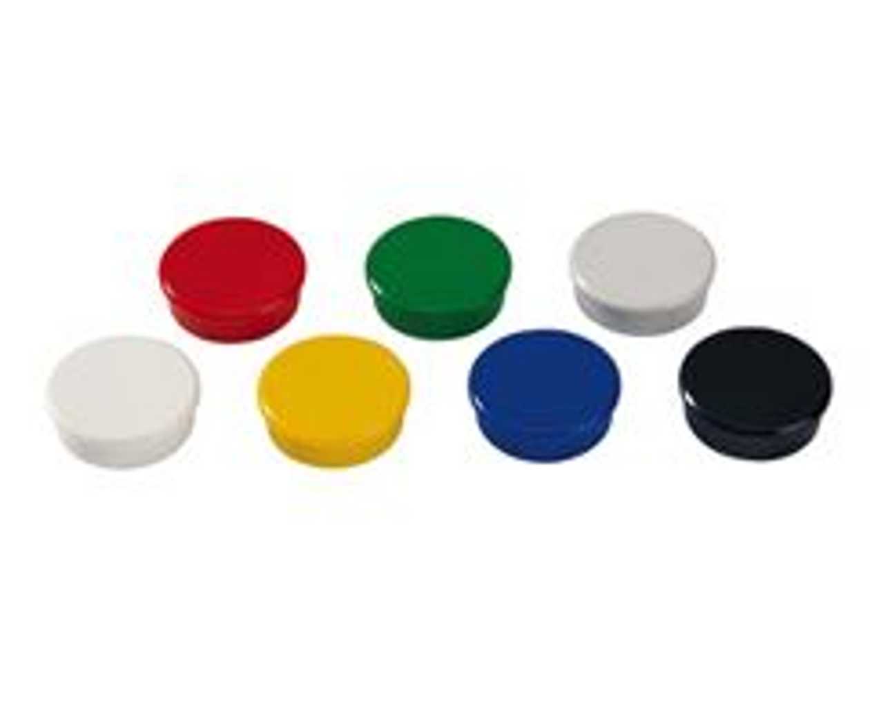 Whiteboard Magnet 24 mm White, 6 pcs./p kg., Dahle