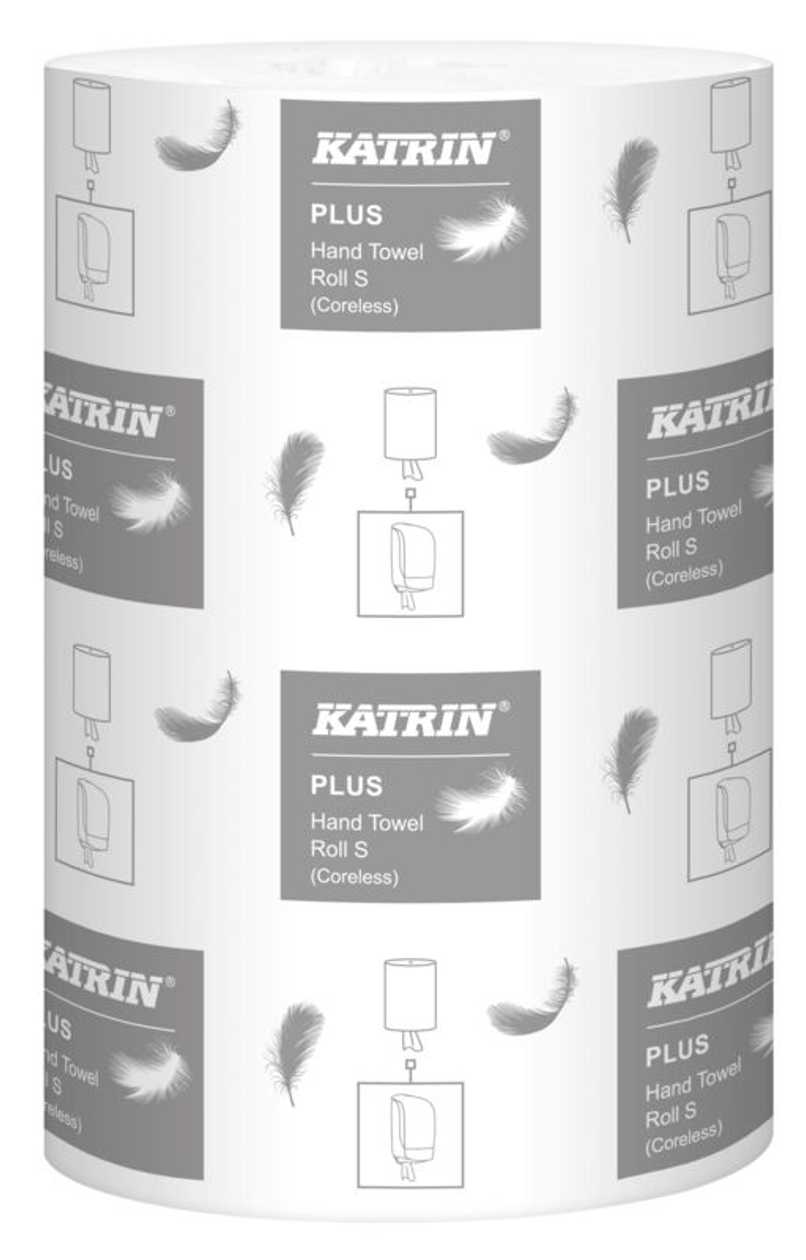 Rolled Hand Towel Katrin Plus S2, 2-layer, 60 m/roll