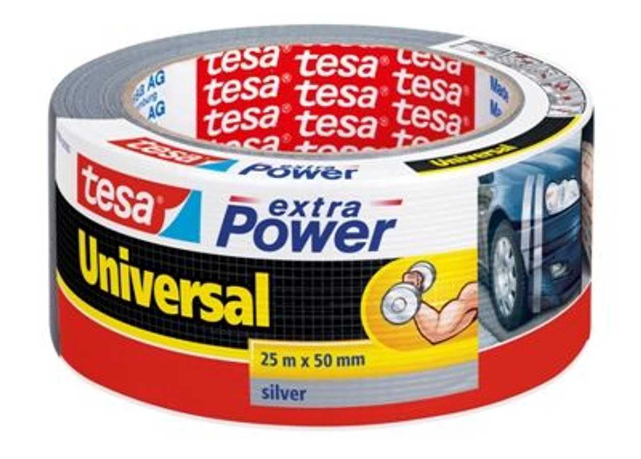 Tape Tesa `ep` gray 25 mx50 mm Silver, Moisture Resistant