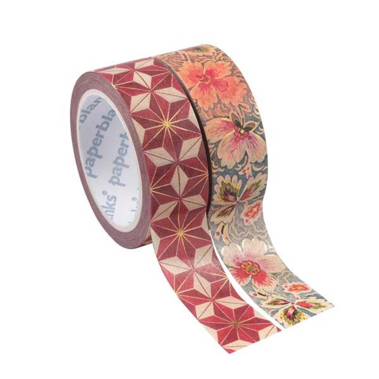 Paberteip Paperblanks Washi Tape Mixed Pack 2Tk, Filigree Floral Ivory / Hishi