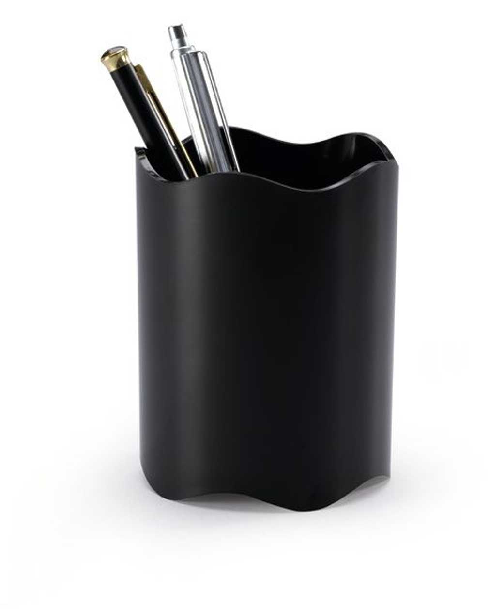 Pencil Cup Durable Trend, Black, Round 80 mm, Height 102 mm