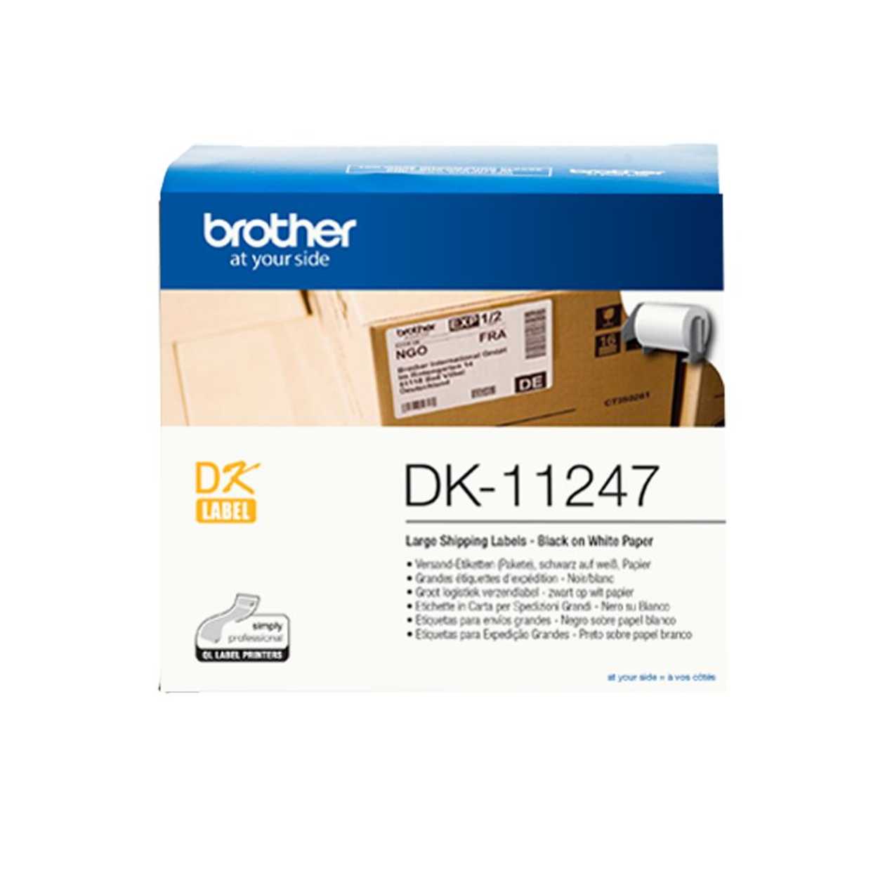 Adhesive Booklet Brother Dk11247, Stickers 103X164 mm, 180 Stickers