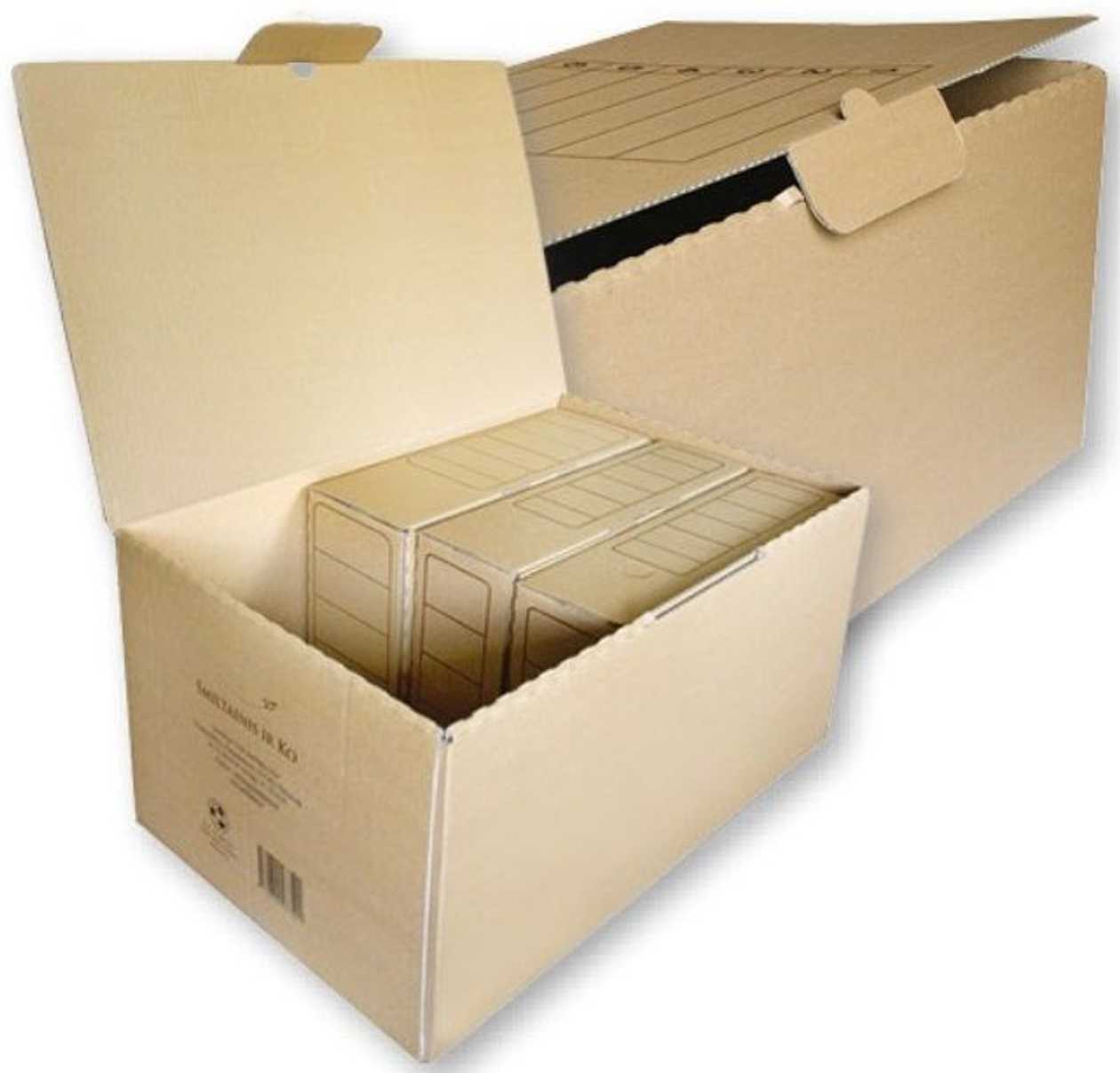 Box of Archive Boxes, 550x350x265 mm, Cardboard Brown, Smlt