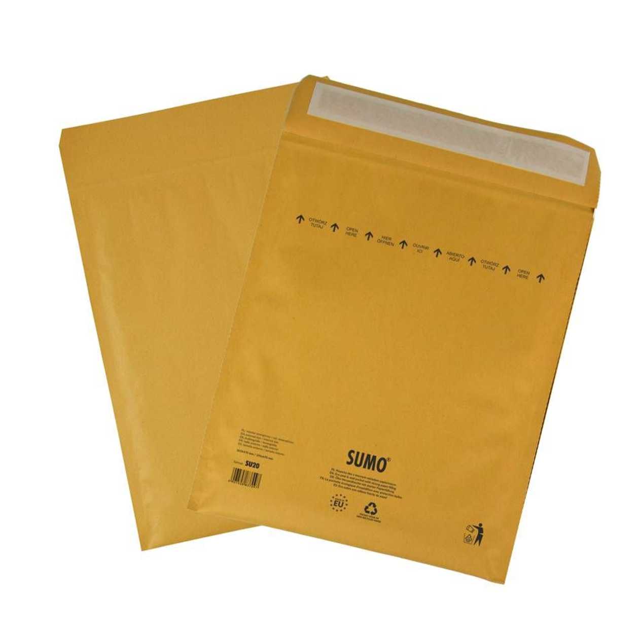Security Envelope Sumo No. with 20 Paper Pulp Fillers (inner Size 345x470 mm), Outer Size 365x470 mm