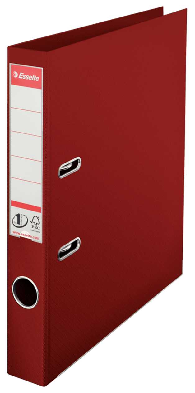 Register A4 50 mm Bordeaux Esselte No.1 Power Pp