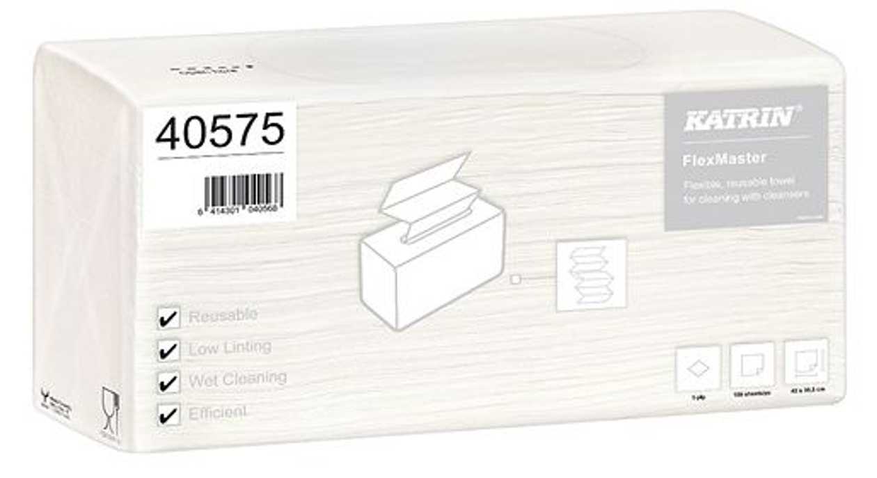 Paper Towel Katrin Flexmaster, 1-ply, 100 Sheets In A Pack (42x33.5 cm), Fabric-like Material